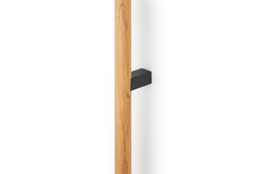 Poignée ETO BA992-496 L1006.6 bois / aluminium noir / chêne