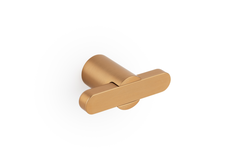 Bouton T FUSION L58 zamac brossé laiton cava