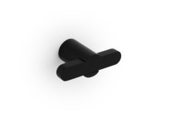 Bouton T FUSION L58 zamac mat noir