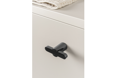 Bouton T FUSION L58 zamac mat noir