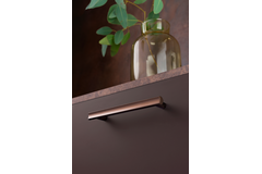 Poignée MOON BA160 L193 aluminium brossé laiton cava