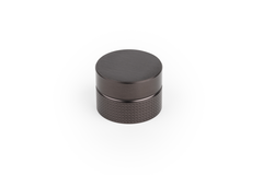 Knop POINT Ø40 aluminium titanium zwart