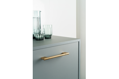 Poignée POINT BA320 L356 aluminium brossé laiton cava