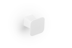 Knop PRISM L32 zamak mat wit