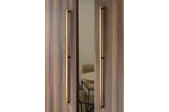 Poignée de porte enkel MOON BIG BA384 L424 aluminium look inox