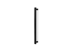 Deurgreep dubbel MOON BIG BA384 L424 aluminium geborsteld zwart