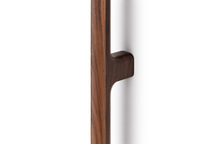 Poignée de porte dubbel LUV WOOD BIG BA992-496 L1026.5 bois noyer