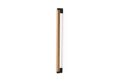 Poignée de porte dubbel DUO BIG BA480 L536 bois / aluminium noir / chêne