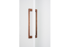 Poignée de porte dubbel LUV WOOD BIG BA384 L418.5 bois noyer