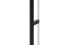 Poignée BROOKLYN BA528-1056 L1066 aluminium brossé noir