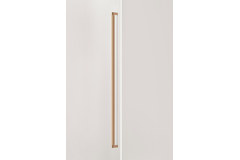 Poignée BROOKLYN BIG BA1056 L1074 aluminium brossé laiton cava