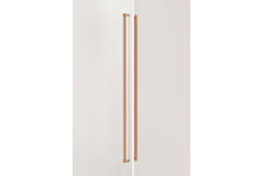 Deurgreep dubbel BROOKLYN BIG BA1056 L1074 aluminium geborsteld messing cava