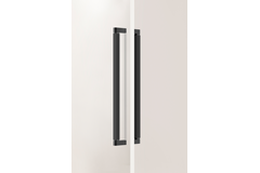 Poignée de porte dubbel BROOKLYN BIG BA448 L466 aluminium titane noir