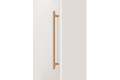 Poignée HINOKI BIG BA416 L500 aluminium brossé laiton cava
