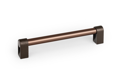 Poignée CASEY BA192 L211 aluminium métallisé brun texture / mat bronze