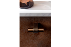 T-knop CASEY L60 aluminium zwart textuur / mat zwart