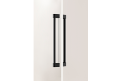 Poignée de porte dubbel CASEY BIG BA416 L448 aluminium noir texture / mat noir