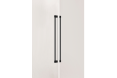 Deurgreep dubbel CASEY BIG BA736 L768 aluminium zwart textuur / mat zwart
