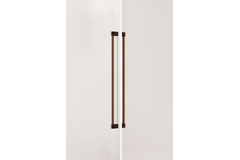 Poignée de porte dubbel CASEY BIG BA736 L768 aluminium métallisé brun texture / mat bronze