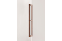 Deurgreep dubbel HAKO BIG BA960-480 L1005 hout walnoot