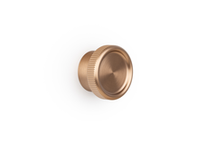 Bouton BOTO Ø45 aluminium brossé laiton cava