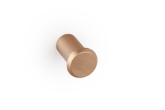 Bouton FASE Ø23 aluminium brossé laiton cava