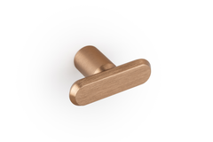Knop FASE L52 aluminium geborsteld messing cava
