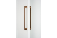 Poignée de porte dubbel LUV BIG BA384 L419 zamac brossé bronze