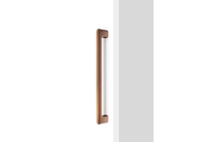 Poignée de porte enkel LUV BIG BA384 L419 zamac brossé bronze