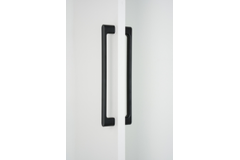 Deurgreep dubbel LUV BIG BA384 L419 zamak mat zwart