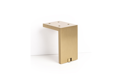 Meubelpootje fonda 80x100mm alu geborsteld goud