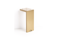 Pied de meuble fonda 80x150mm alu or brossé 