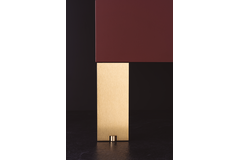 Meubelpootje fonda 80x150mm alu geborsteld zwart