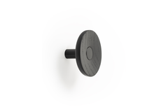 Porte-manteaux ZOOT Ø90 bois / aluminium noir / noir bois