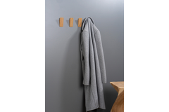 Porte-manteaux SblancCH L100 bois noyer