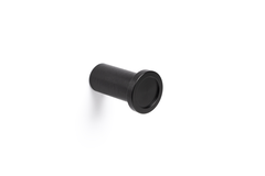 Porte-manteaux ROUND Ø28 aluminium brossé noir