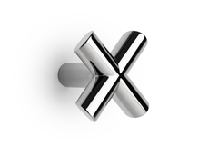 Porte-manteaux EQUIS L60 zamac brillant chrome
