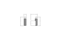 Jashaak ARPA L41 aluminium geborsteld messing