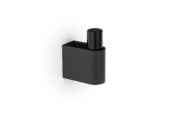 Porte-manteaux CASEY L50 aluminium / zamac noir texture / mat noir