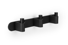 Porte-manteaux CASEY BA120-120 L340 aluminium / zamac noir texture / mat noir