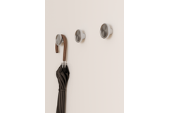 Porte-manteaux BOTO Ø80 aluminium brillant nickel