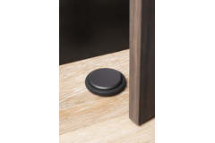 Deurstopper LOW Ø68 aluminium zwart