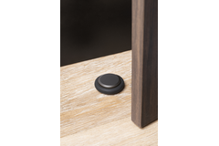 Deurstopper LOW Ø48 aluminium zwart