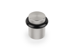 Butée de porte GRAF Ø27 aluminium look inox