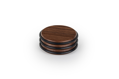Butée de porte PULSE Ø66 bois noyer
