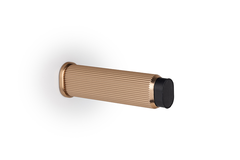 Butée de porte BROOKLYN Ø50 aluminium brossé laiton cava