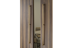 Poignée de porte MOON BIG BA528-1056 L1096 aluminium brossé laiton cava