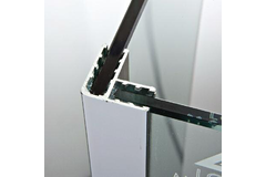 Profil d’angle, pour verres 8, L2300, aluminium brillant