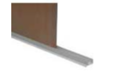 Profile u pour plintes 16/18mm (4m) noir 