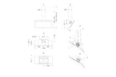 Novy Vision 120 cm zwart glas wanddampkap